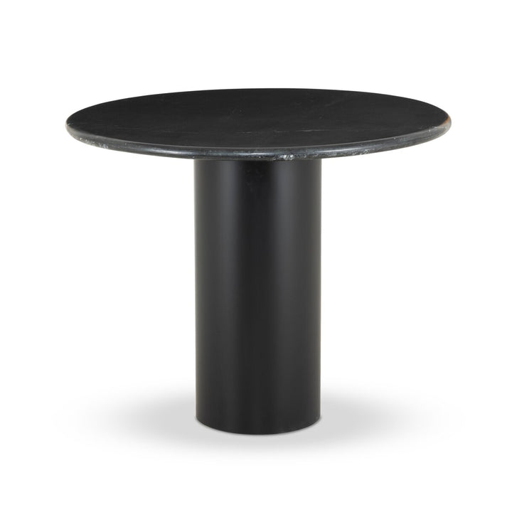 Belle Round Dining Table - 38" - Black Marble - 224424-003_1