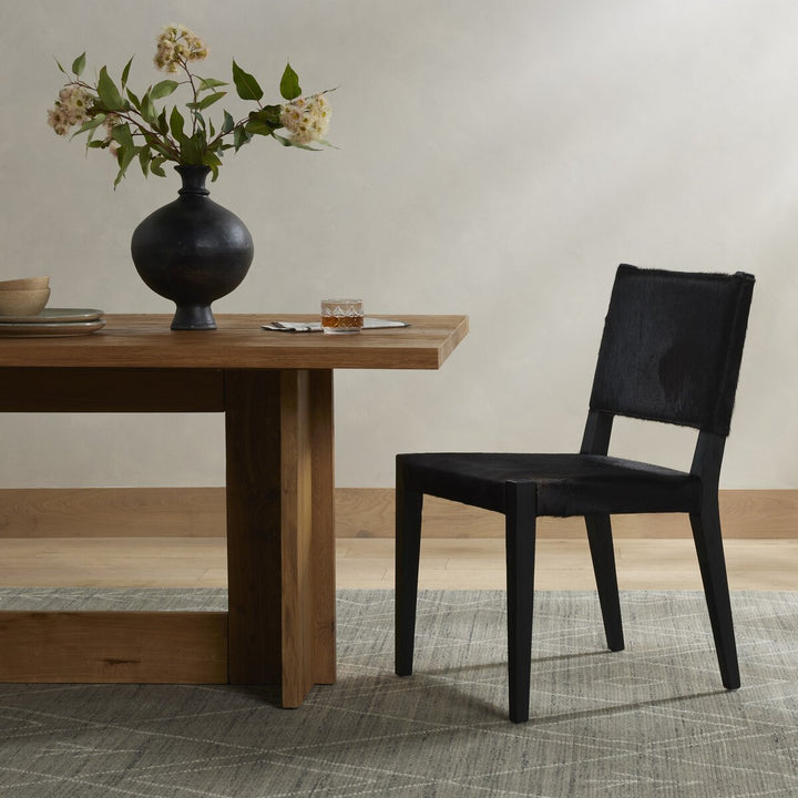 Villa Dining Chair - Black Hair On Hide - 224455-002_4