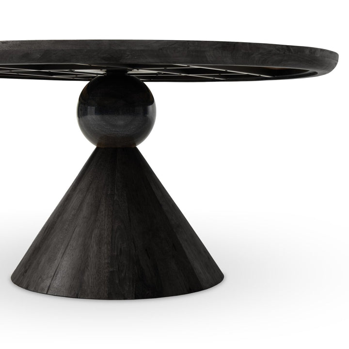 Bibianna Dining Table - Worn Black Marble - 224556-003_3