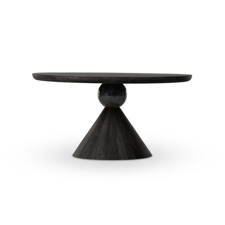 Bibianna Dining Table - Worn Black Marble - 224556-003_1