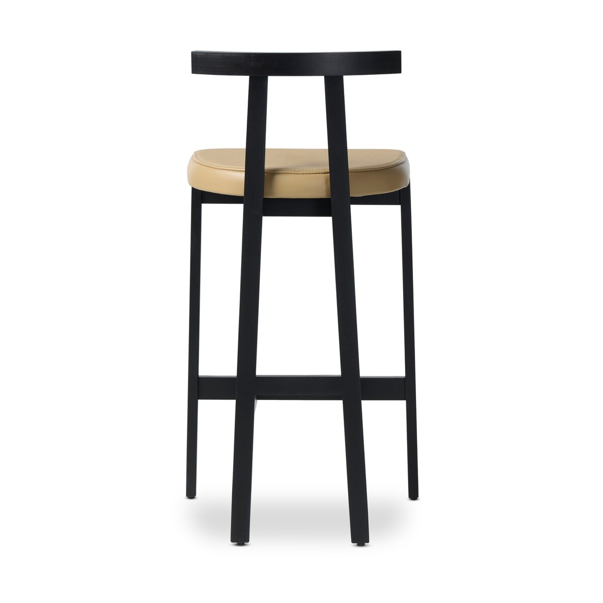 Tex Bar + Counter Stool - Natural Leather - Bar Stool - Black Rosa Morada - 225104-005_6