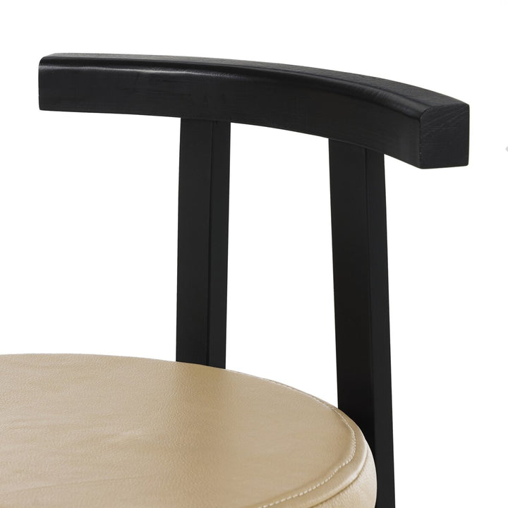 Tex Bar + Counter Stool - Natural Leather - Counter Stool - Black Rosa Morada - 225104-006_7