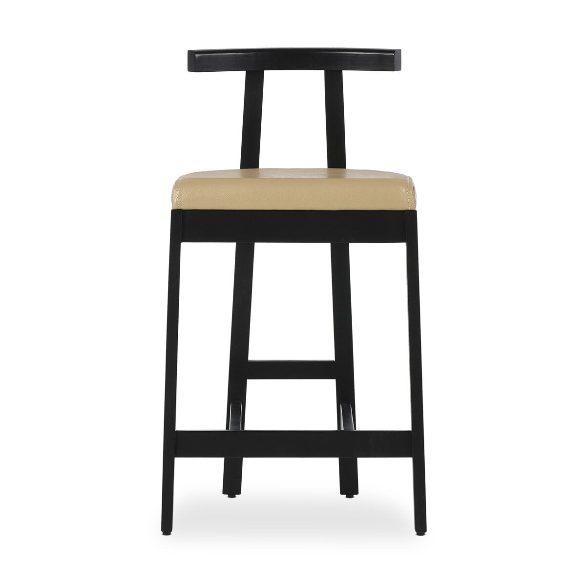 Tex Bar + Counter Stool - Natural Leather - Counter Stool - Black Rosa Morada - 225104-006_1