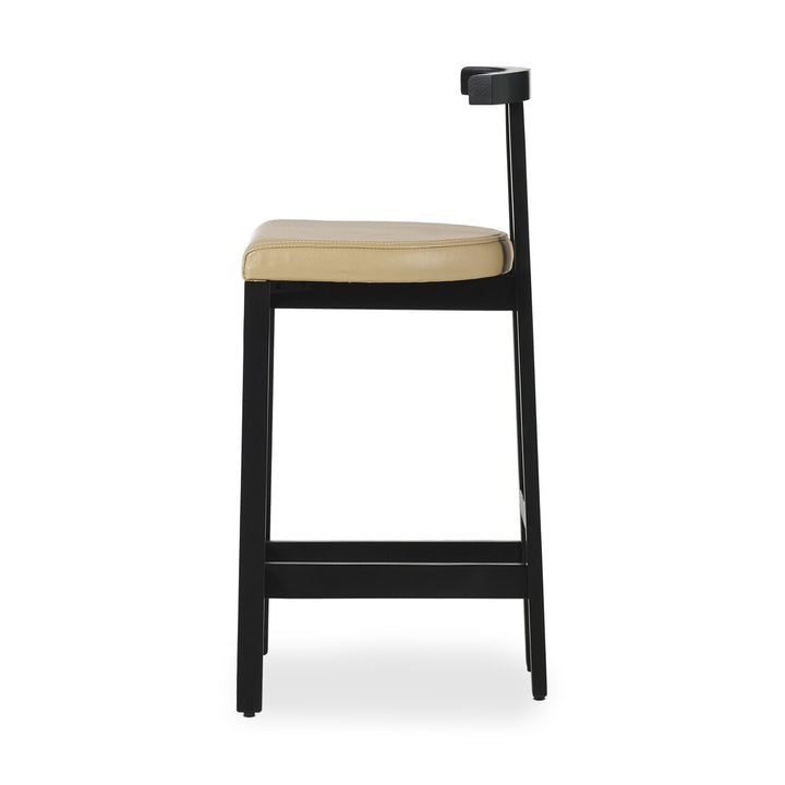 Tex Bar + Counter Stool - Natural Leather - Counter Stool - Black Rosa Morada - 225104-006_3