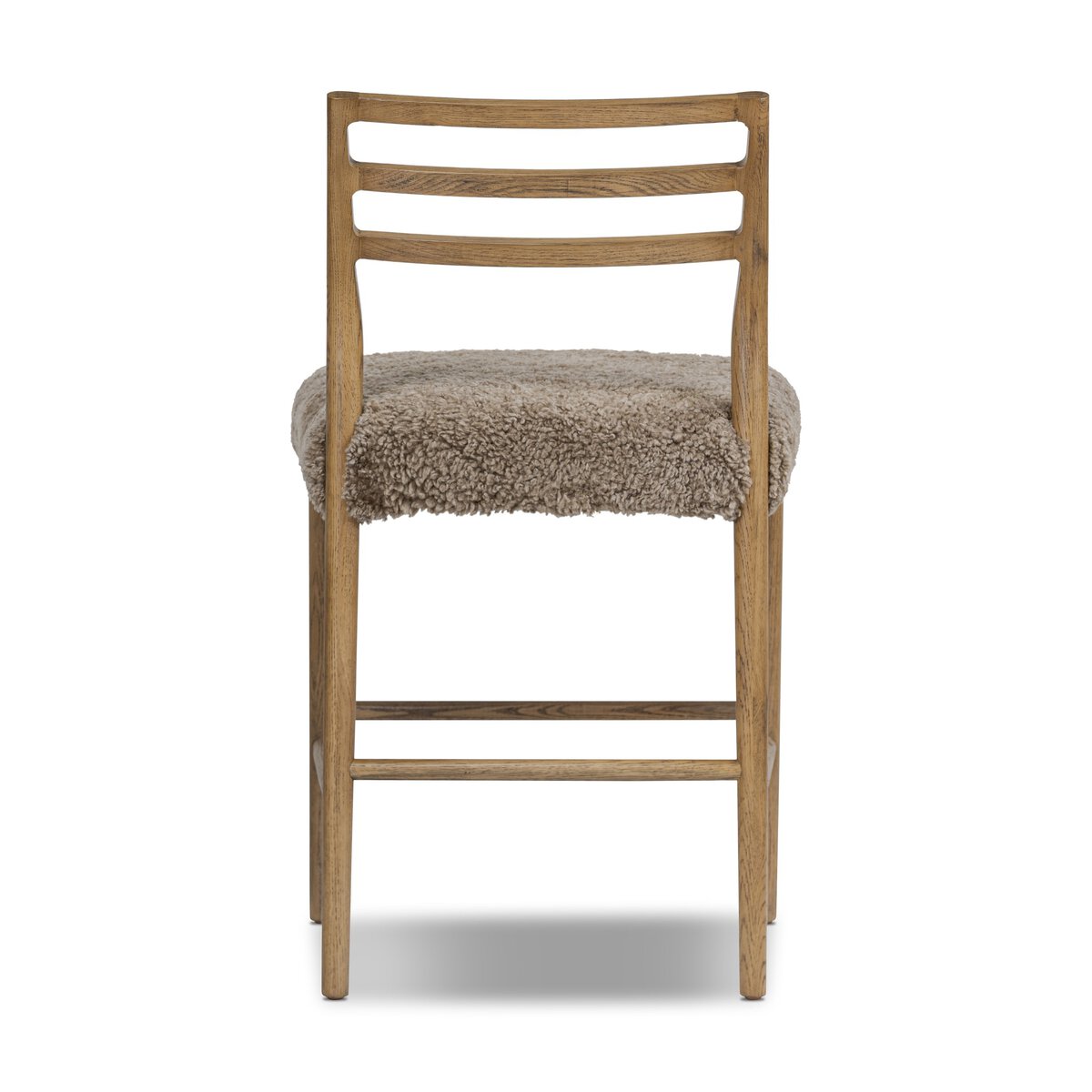 Glenmore Bar + Counter Stool - Taupe Shearling - Counter - Smoked Oak - 226032-034_5