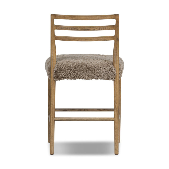 Glenmore Bar + Counter Stool - Taupe Shearling - Counter - Smoked Oak - 226032-034_5