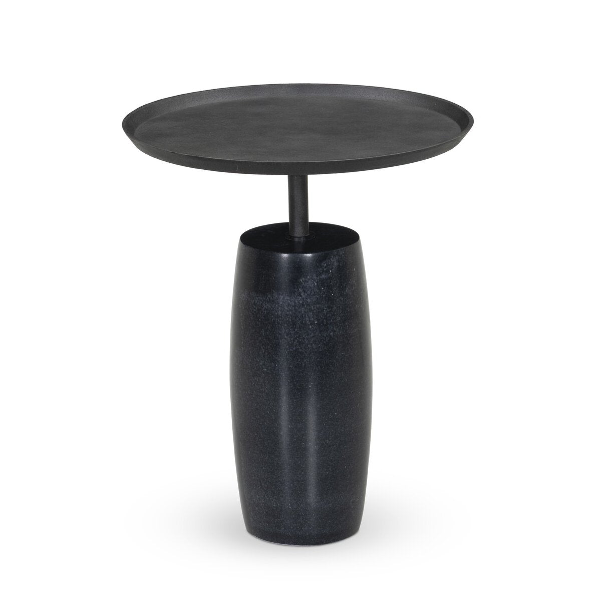 Cronos End Table - Polished Black Marble - 226804-006_1