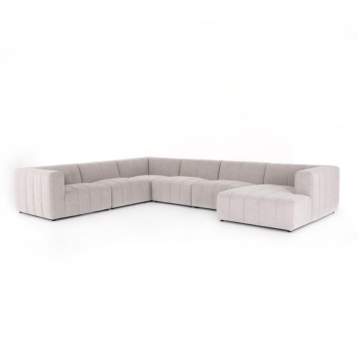 Langham Channeled 6-Piece Sectional - Right Chaise - Napa Sandstone - 227473-002_2