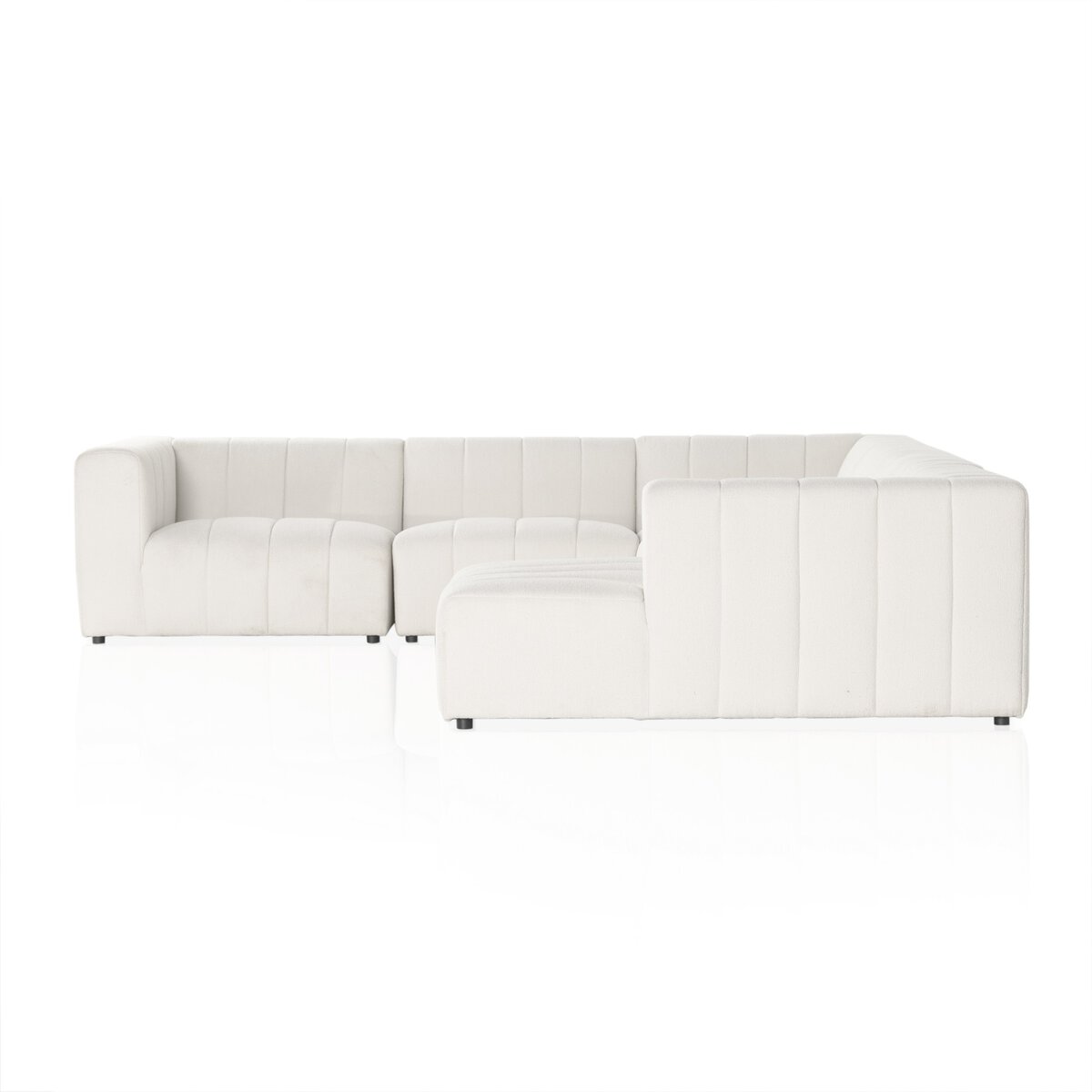 Langham Channeled 6-Piece Sectional - Right Chaise - Fayette Cloud - 227473-003_1