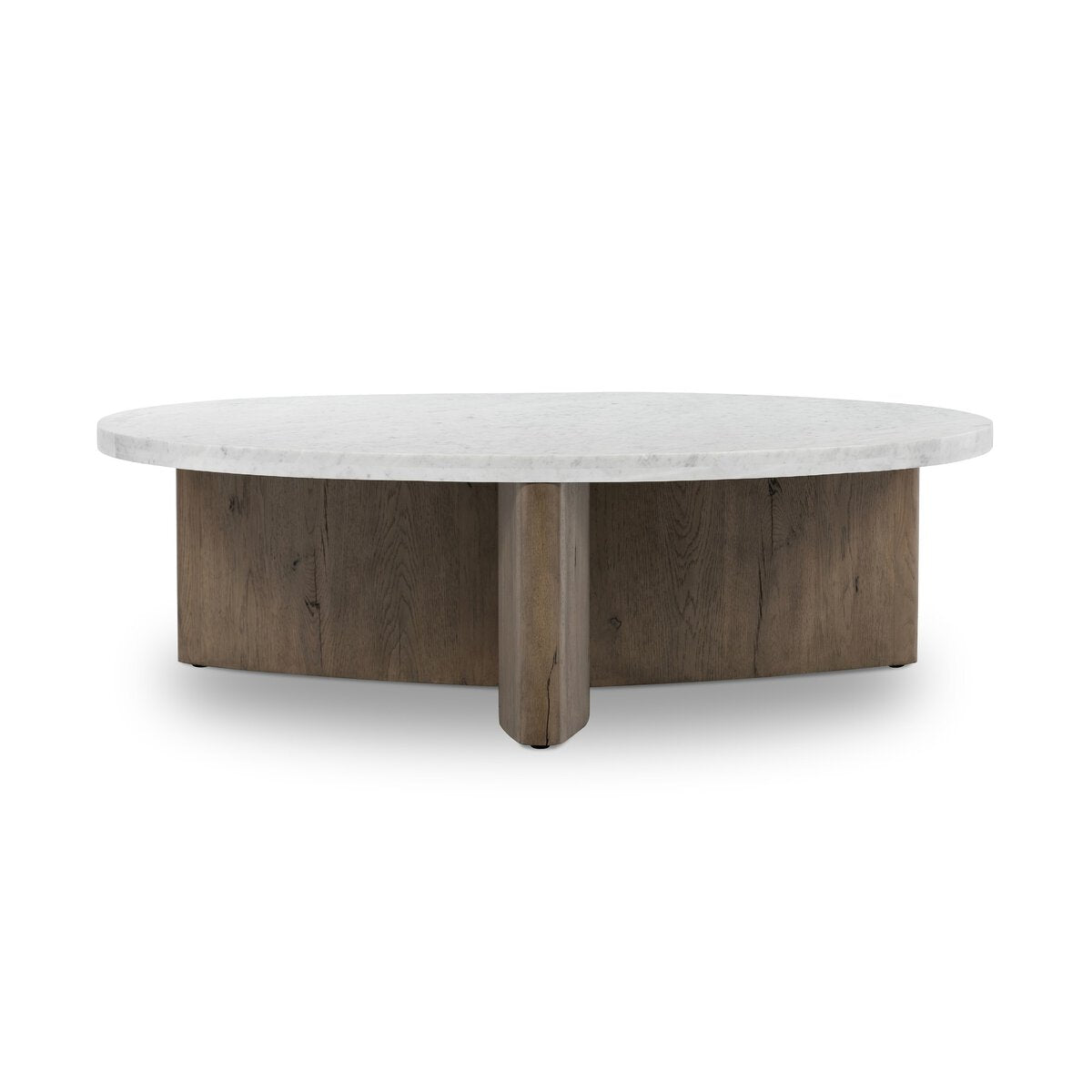 Toli Coffee Table - Italian White Marble - Rustic Grey Veneer - 228121-002_2