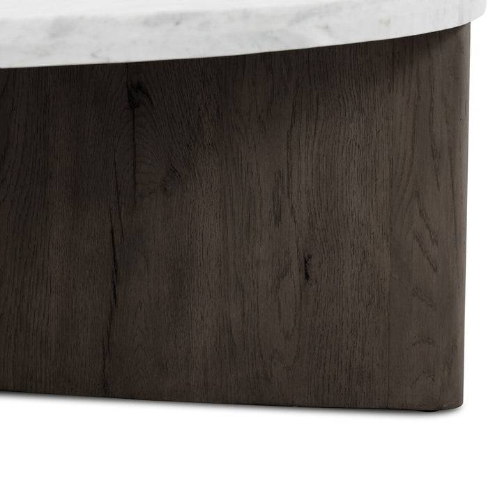 Toli Coffee Table - Italian White Marble - Smoked Black Veneer - 228121-010_5