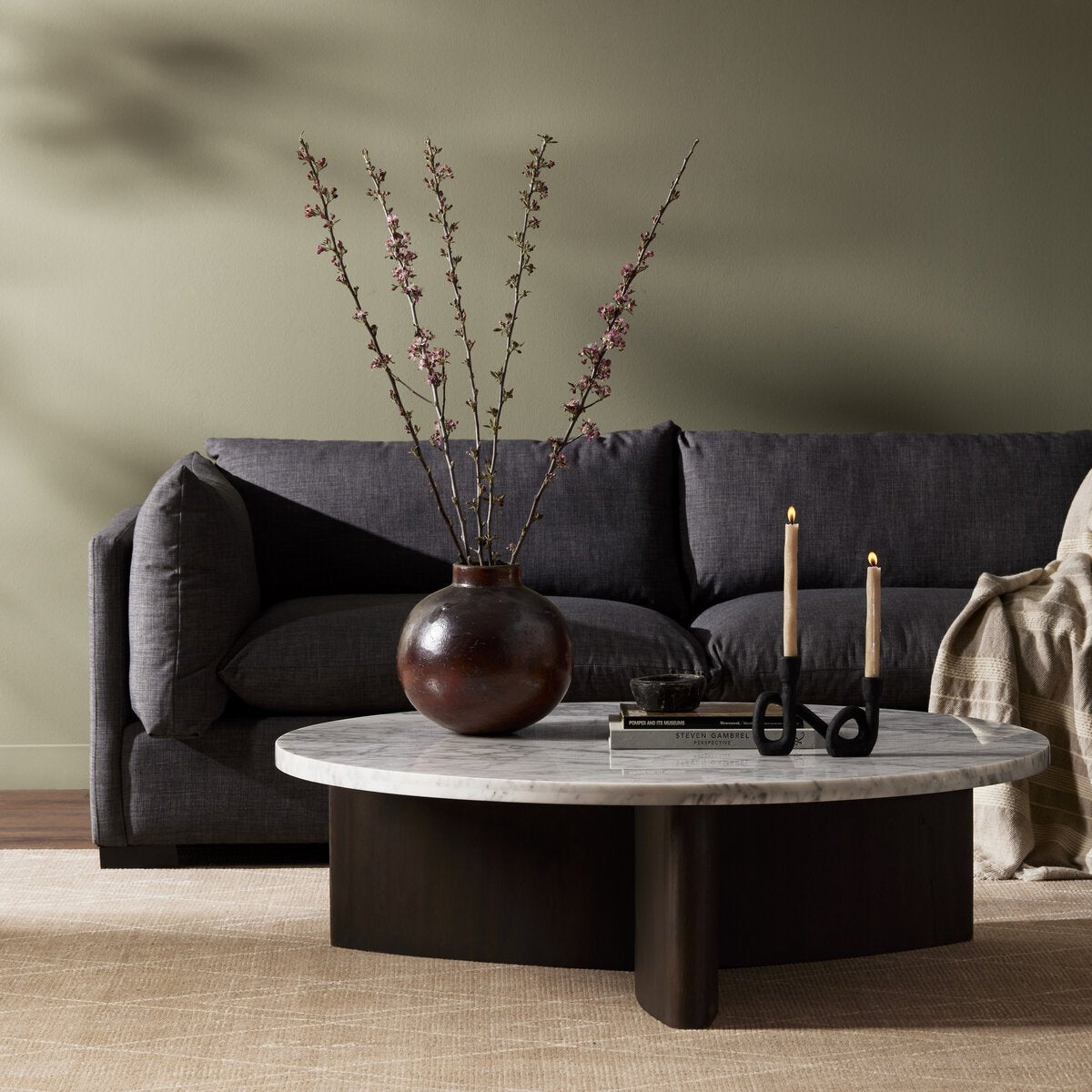 Toli Coffee Table - Italian White Marble - Smoked Black Veneer - 228121-010_4