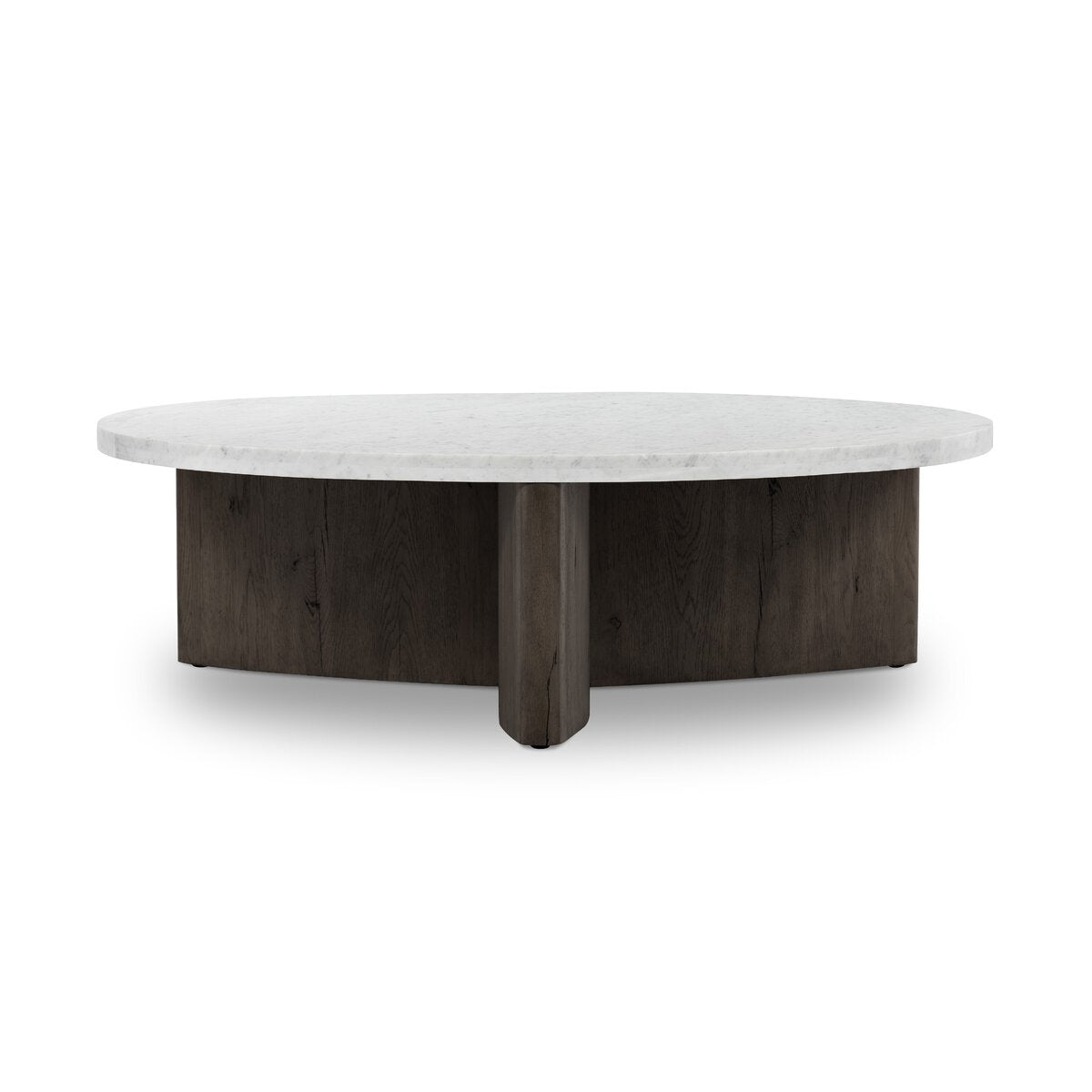 Toli Coffee Table - Italian White Marble - Smoked Black Veneer - 228121-010_2