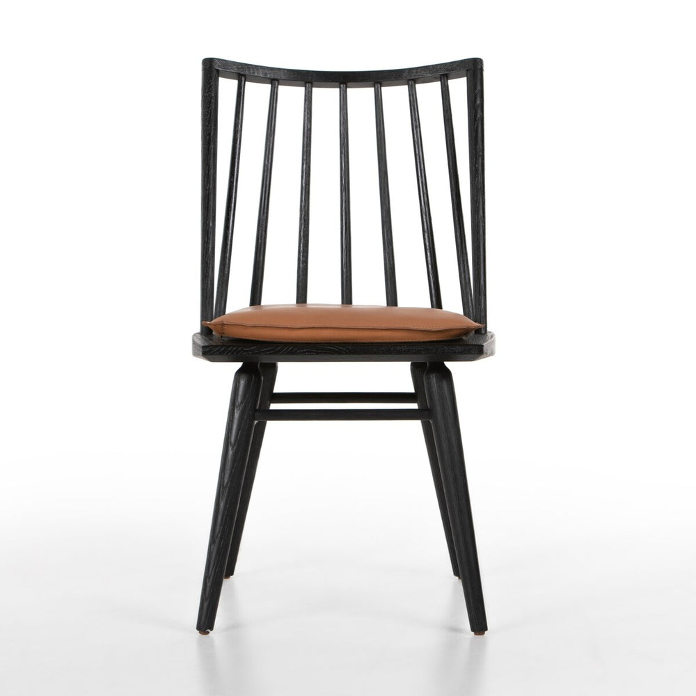 Lewis Windsor Chair - Black Oak - Whiskey Saddle - 228386-017_1