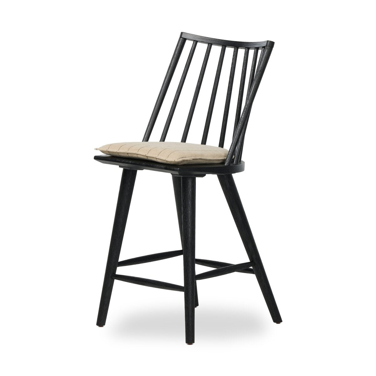 Lewis Windsor Bar + Counter Stool - Black Oak - Counter - Lavon Flint - 228387-020_2