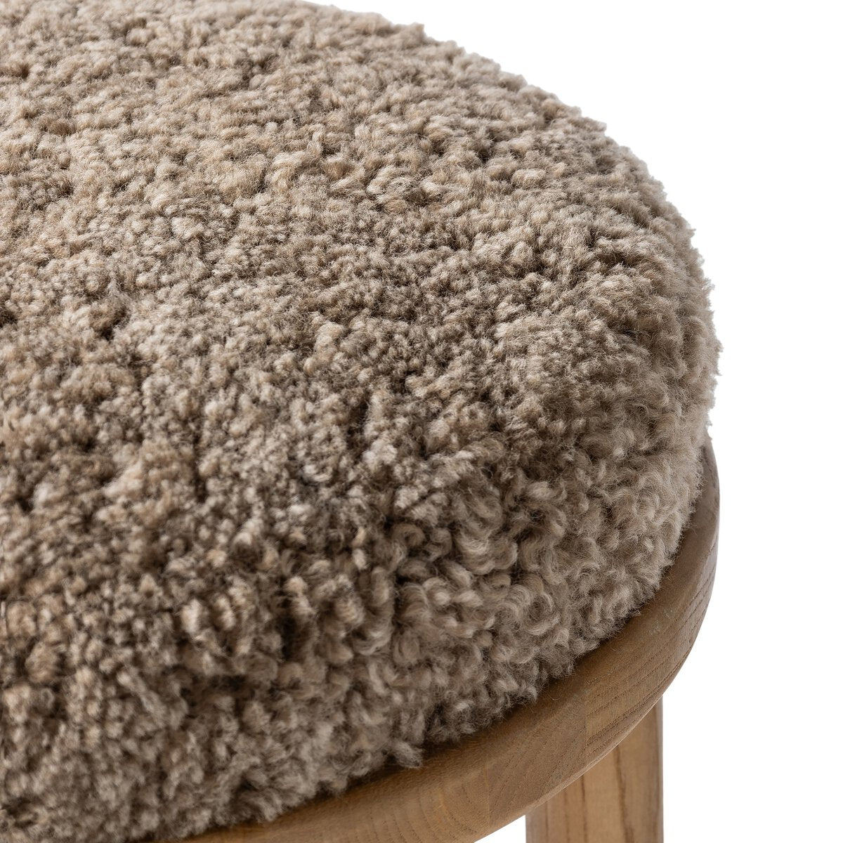 Saldino Bar + Counter Stool - Taupe Shearling - Bar - 228599-005_6