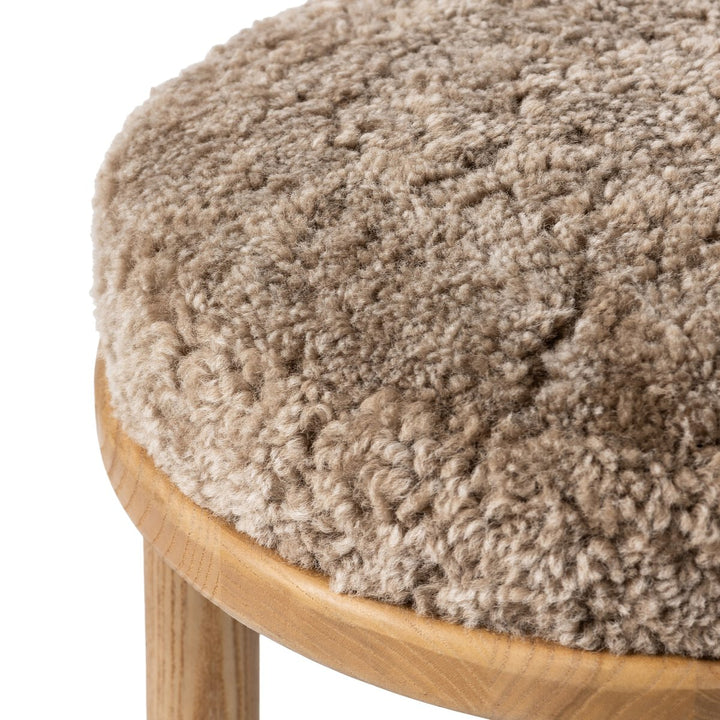 Saldino Bar + Counter Stool - Taupe Shearling - Bar - 228599-005_7
