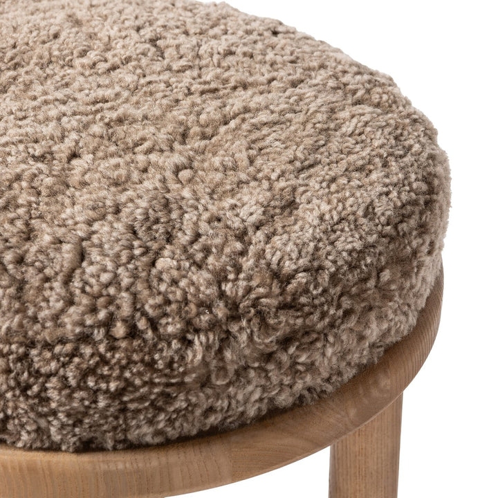 Saldino Bar + Counter Stool - Taupe Shearling - Counter - 228599-008_6
