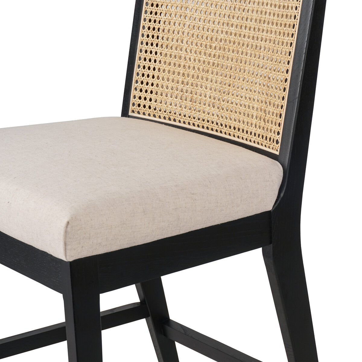 Antonia Cane Armless Bar + Counter Stool - Savile Flax - Counter - Brushed Ebony - 229202-010_5