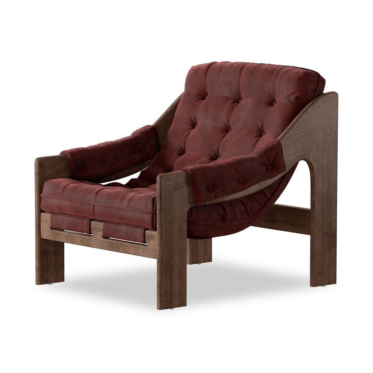 Halston Chair - Nubuck Burgundy - 229488-008_2