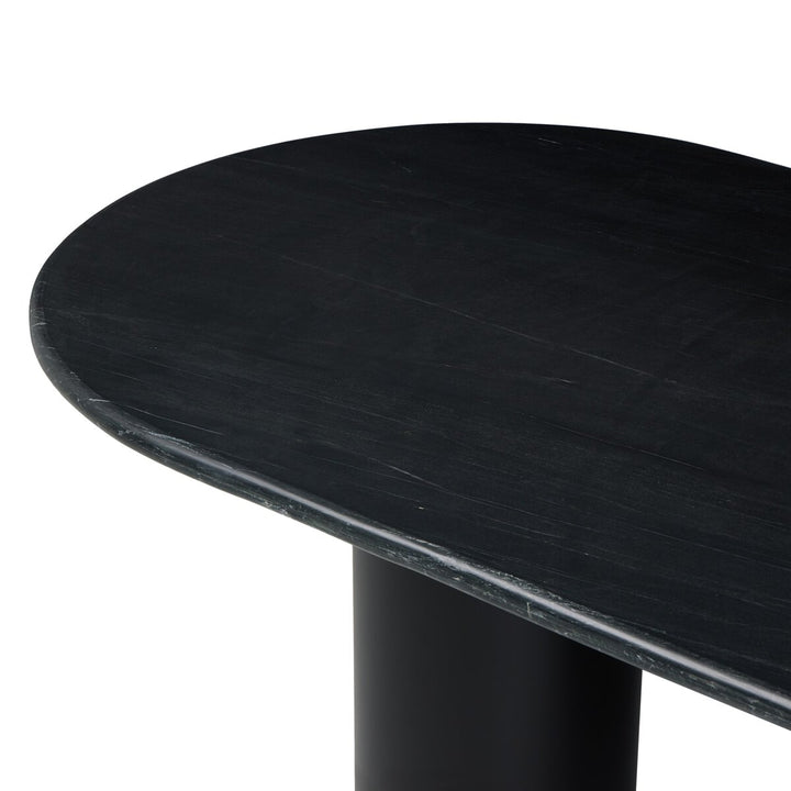 Belle Oval Dining Table - Black Marble - 229499-002_7
