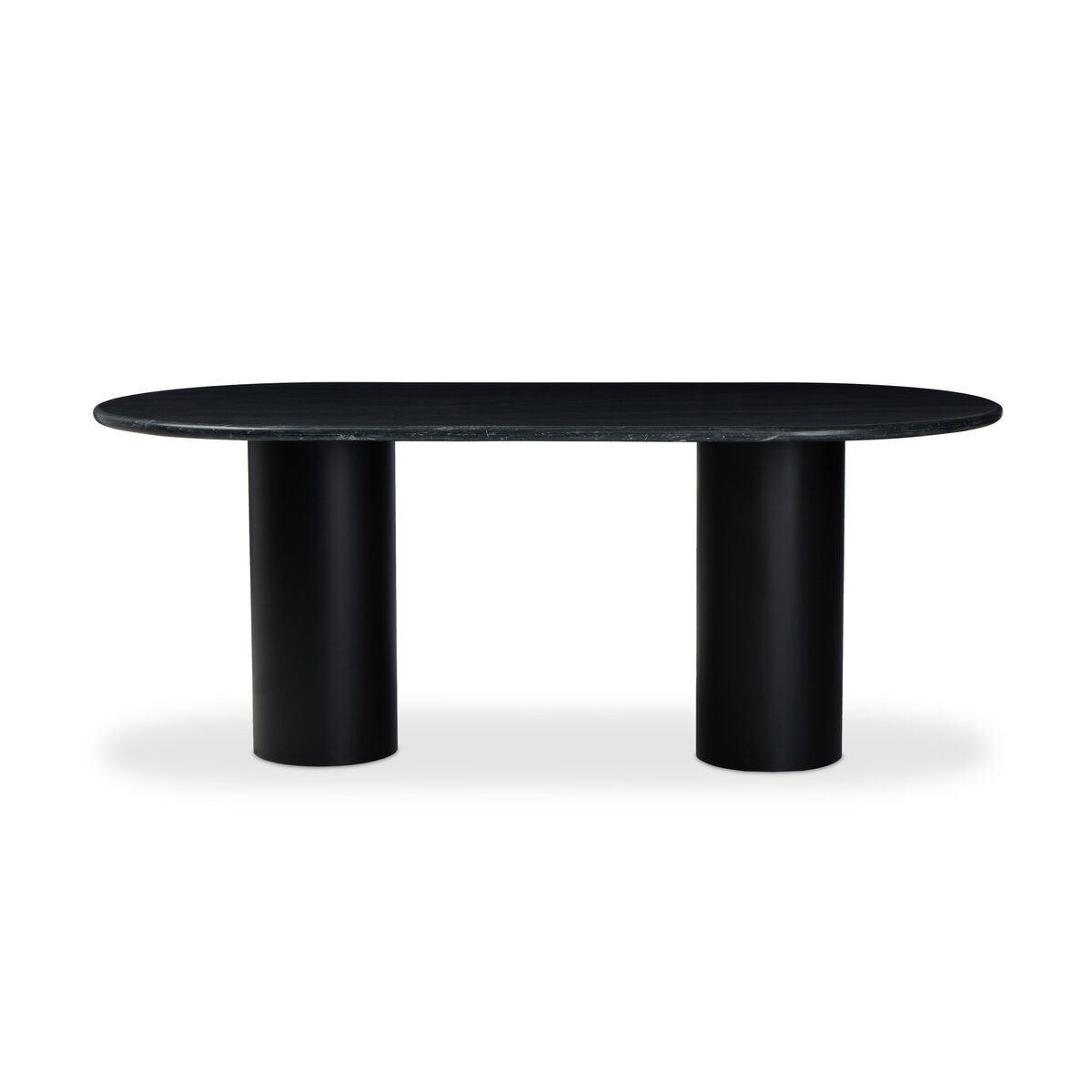 Belle Oval Dining Table - Black Marble - 229499-002_1