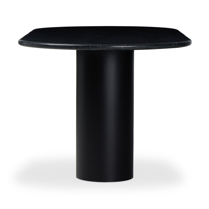 Belle Oval Dining Table - Black Marble - 229499-002_3