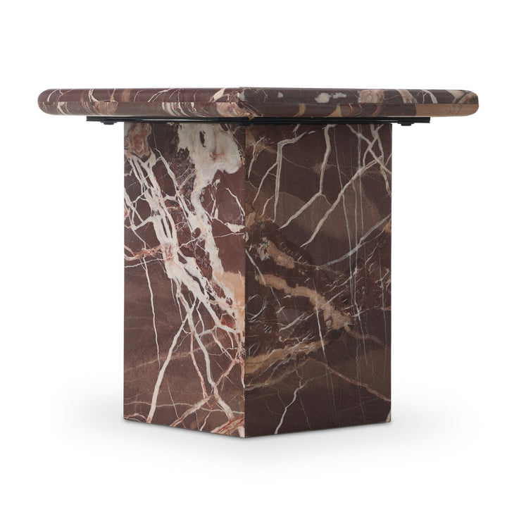 Arum End Table - Merlot Marble - 229632-003_7