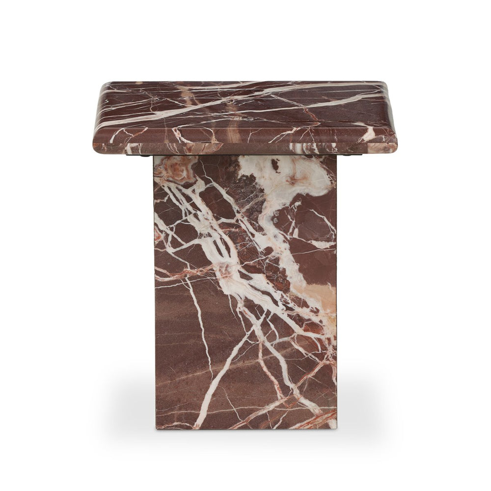 Arum End Table - Merlot Marble - 229632-003_1
