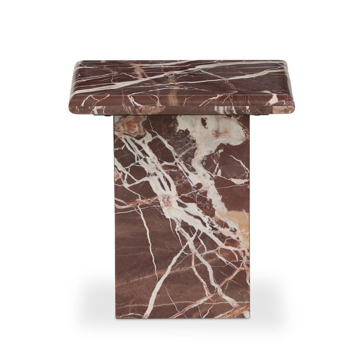 Arum End Table - Merlot Marble - 229632-003_1