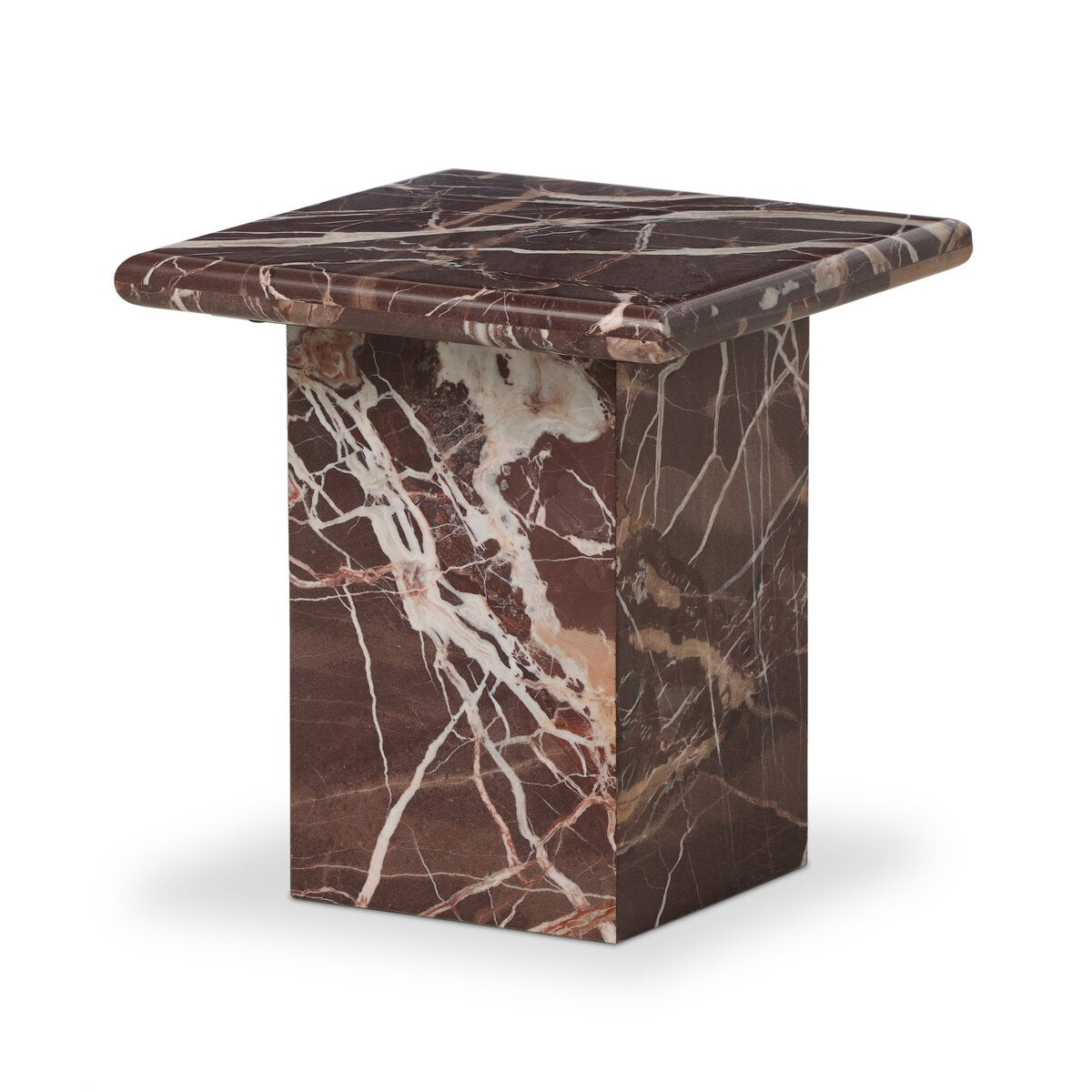 Arum End Table - Merlot Marble - 229632-003_2