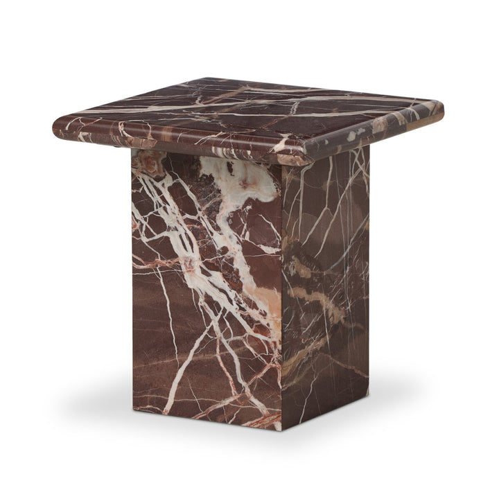 Arum End Table - Merlot Marble - 229632-003_2