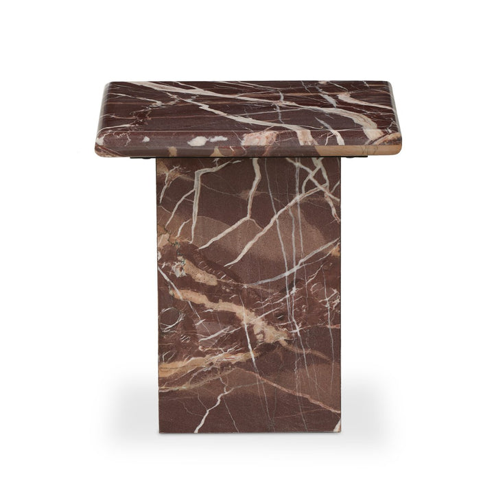 Arum End Table - Merlot Marble - 229632-003_3