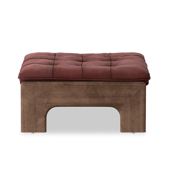 Halston Ottoman - Nubuck Burgundy - 230136-008_3