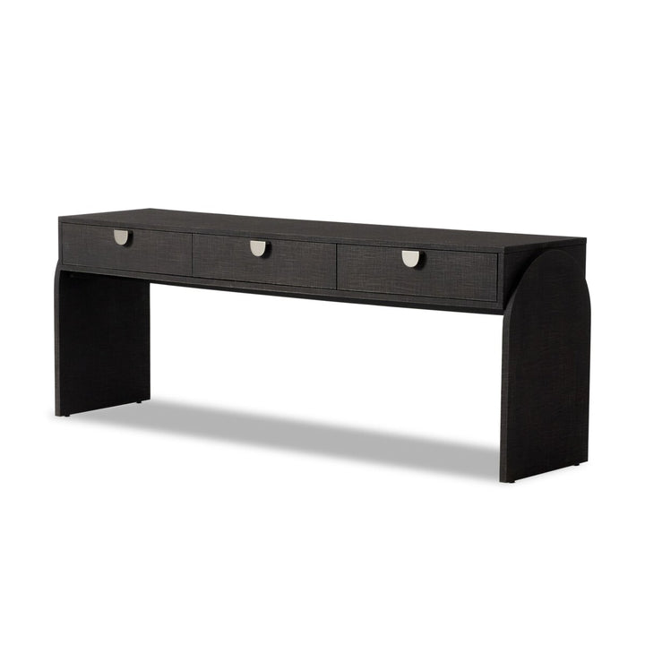 Cressida Console Table - Black Linen - 230379-002_1