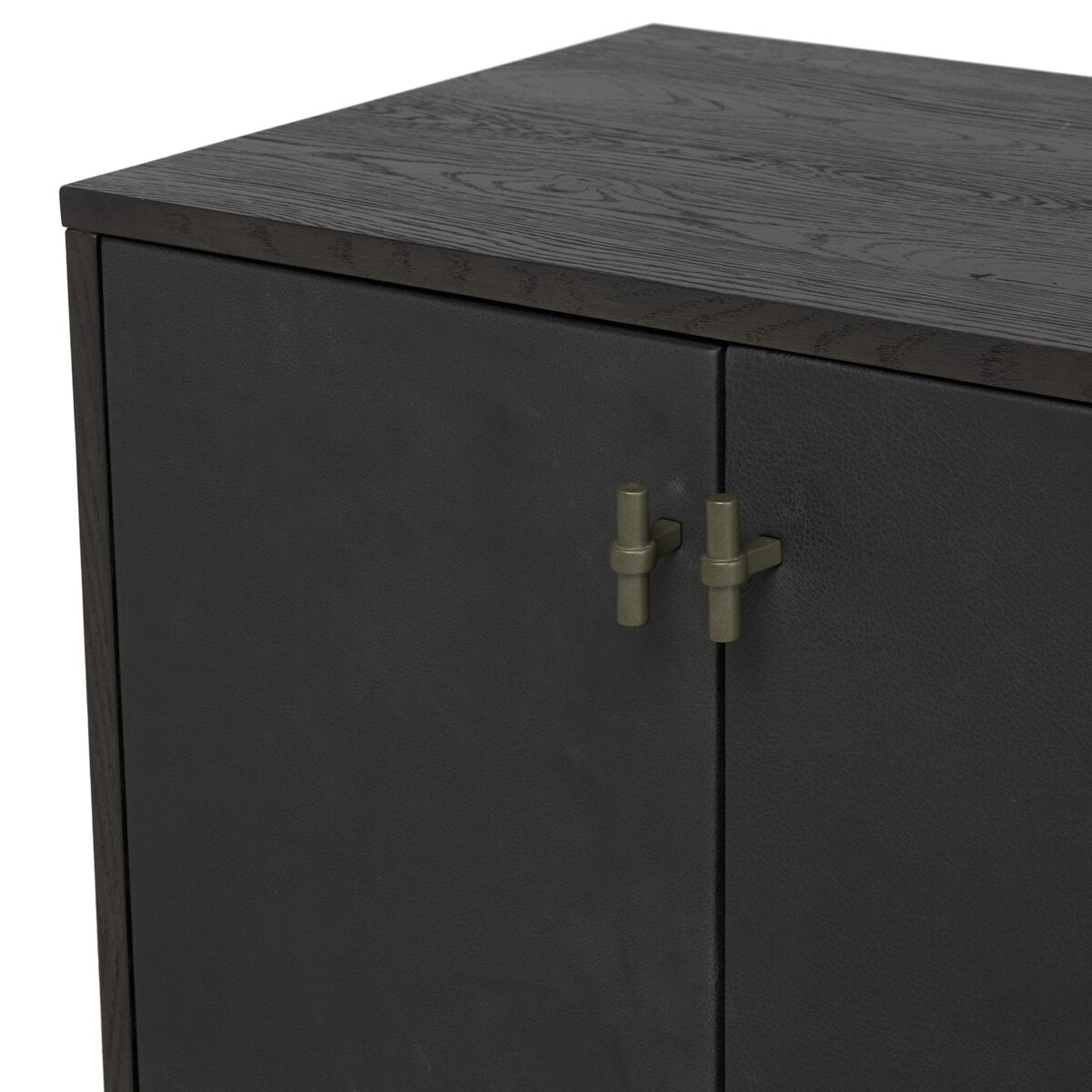 Posada Media Console - Worn Black Oak Veneer - 232363-004_7