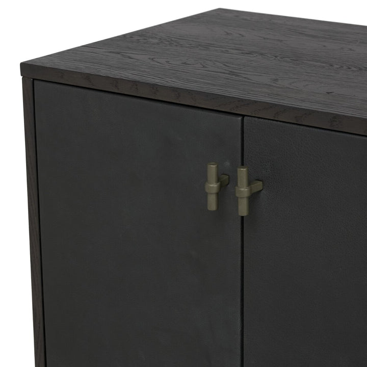 Posada Media Console - Worn Black Oak Veneer - 232363-004_7