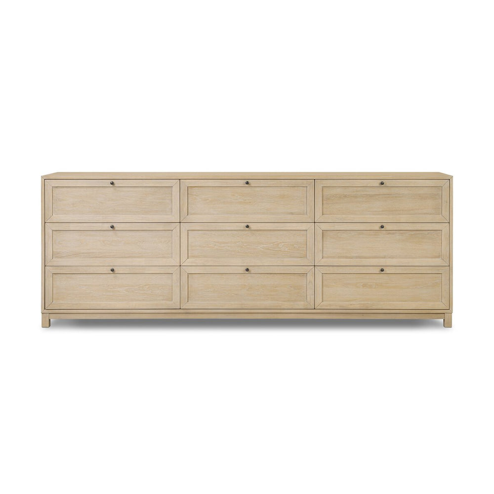 Millie 9 Drawer Dresser - Light Bleach Oak Veneer - 233091-002_1
