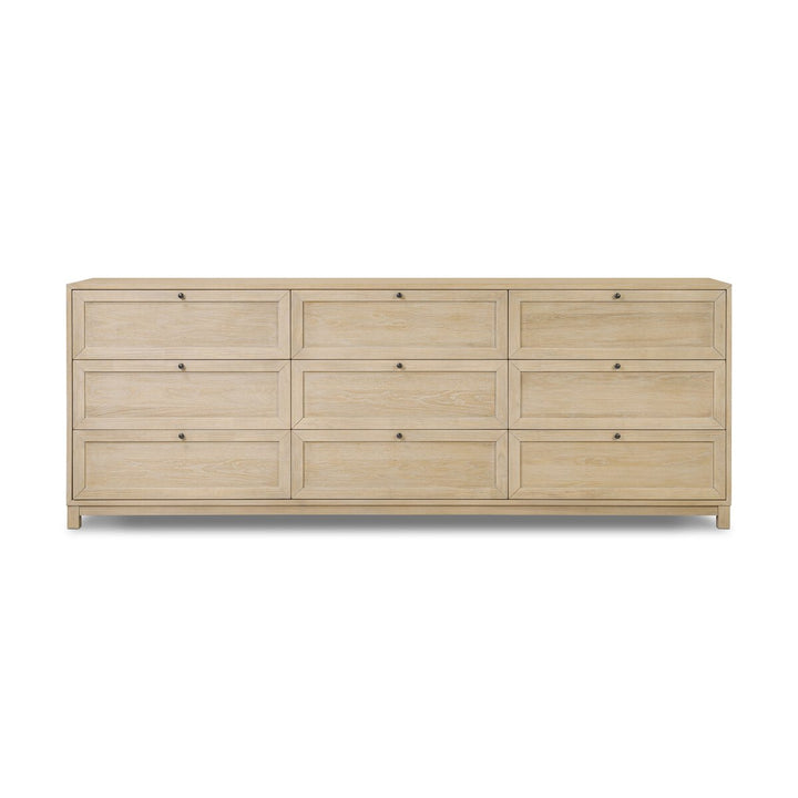 Millie 9 Drawer Dresser - Light Bleach Oak Veneer - 233091-002_1
