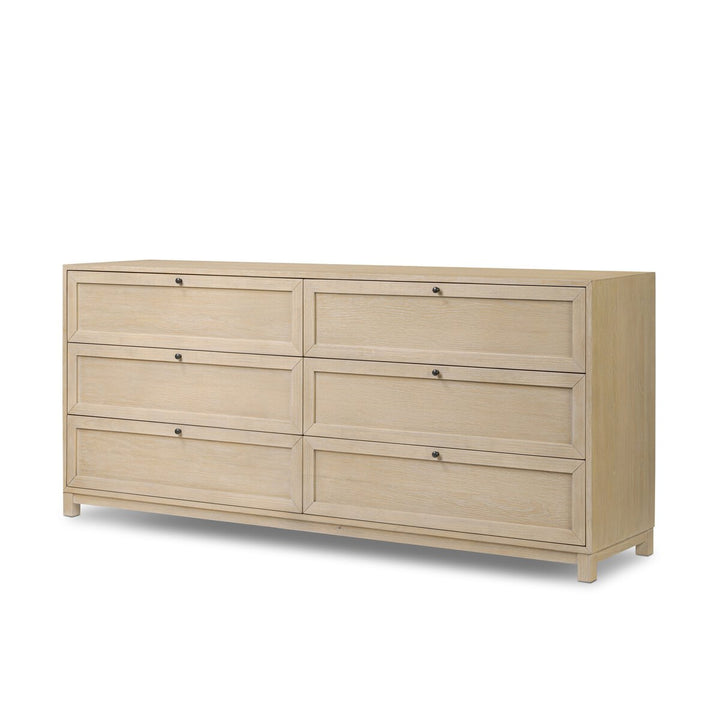 Millie 6 Drawer Dresser - Light Bleach Oak Veneer - 233092-002_2