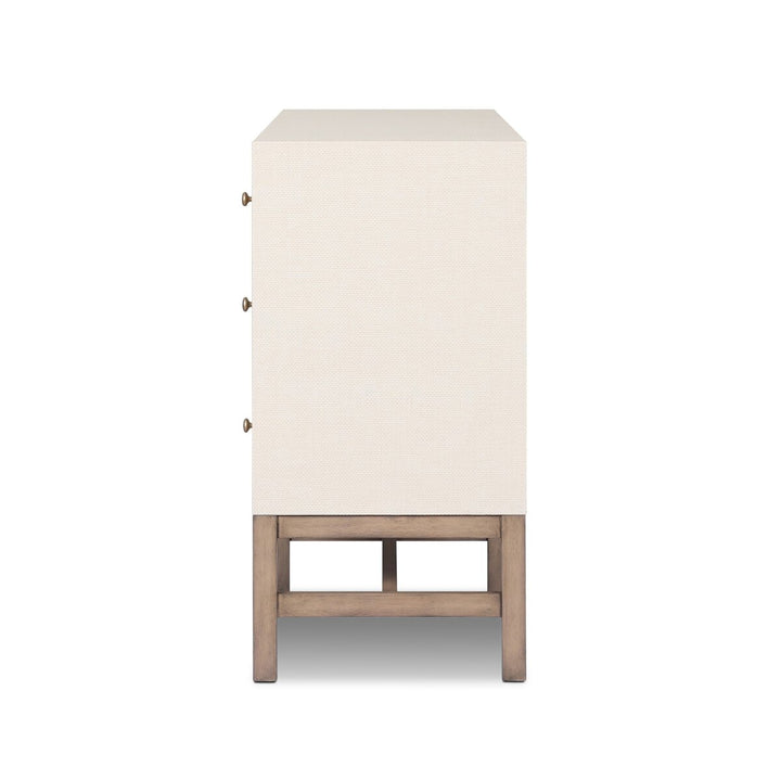 Fiona 6 Drawer Dresser - Ivory Painted Raffia - 233278-002_3