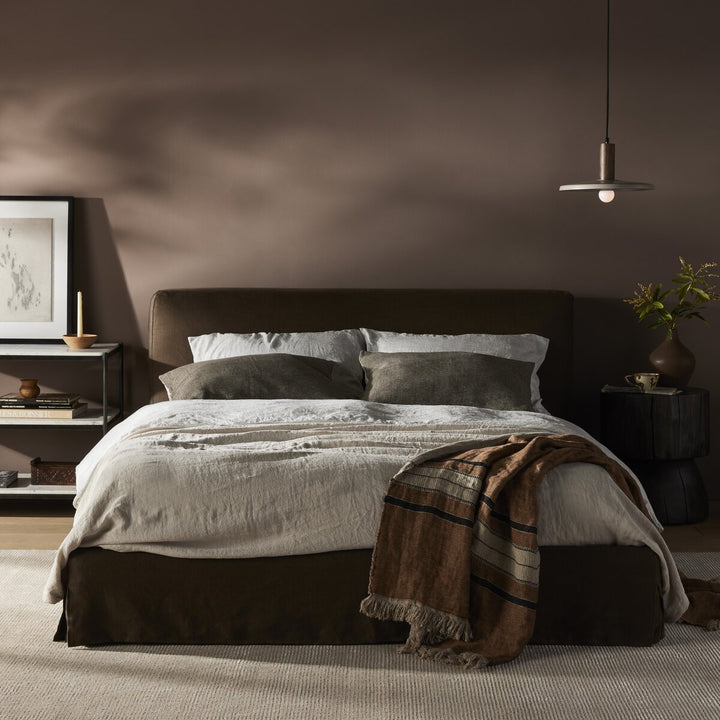 Aidan Slipcover Bed - King - Brussels Coffee - 234707-009_4