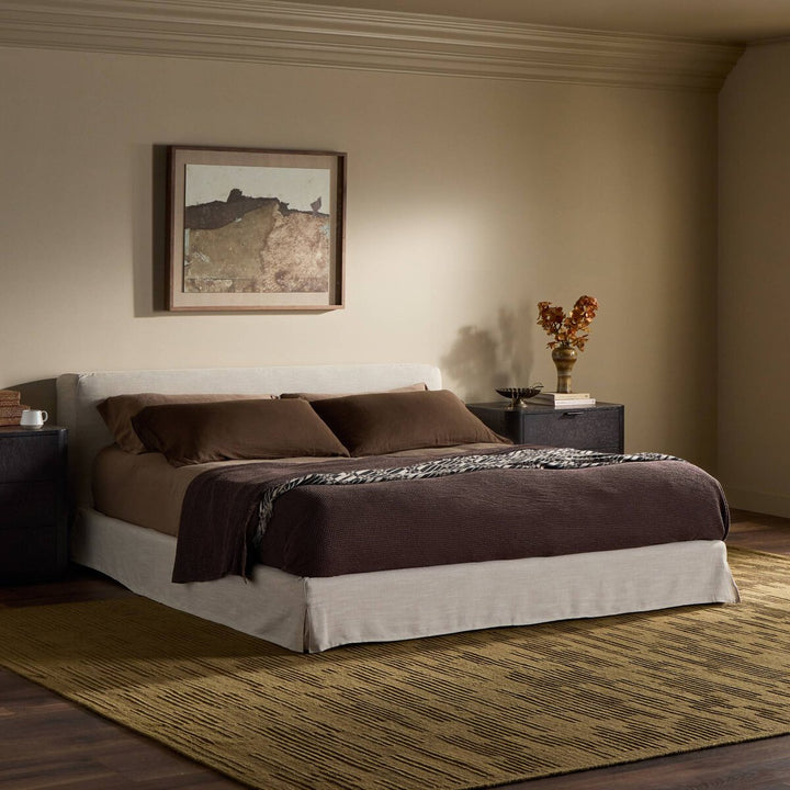 Aidan Slipcover Bed - King - Savoy Parchment - 234707-012_4