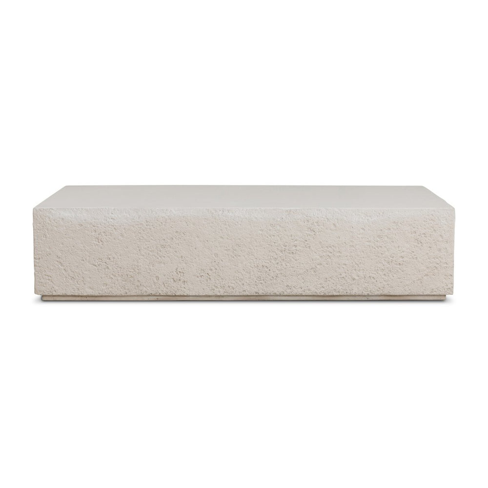 Otero Rectangular Outdoor Coffee Table - Blanc Stone - 235093-001_1