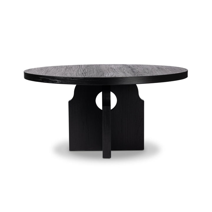 Allandale Round Dining Table - Black Elm - 235824-002_1