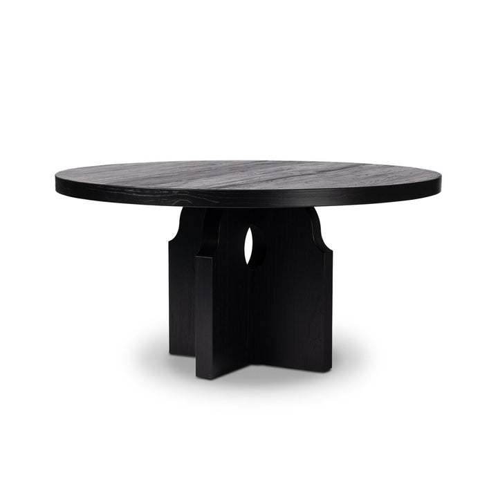 Allandale Round Dining Table - Black Elm - 235824-002_2
