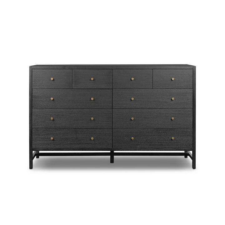Sullivan 10 Drawer Dresser - Brushed Black Acacia Solid - 235837-002_1