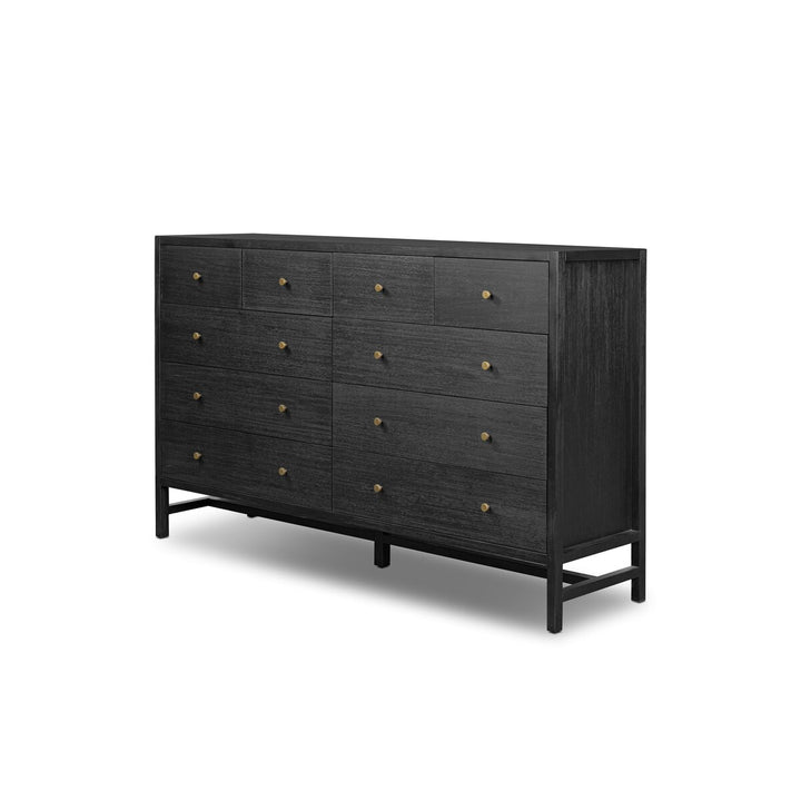 Sullivan 10 Drawer Dresser - Brushed Black Acacia Solid - 235837-002_2