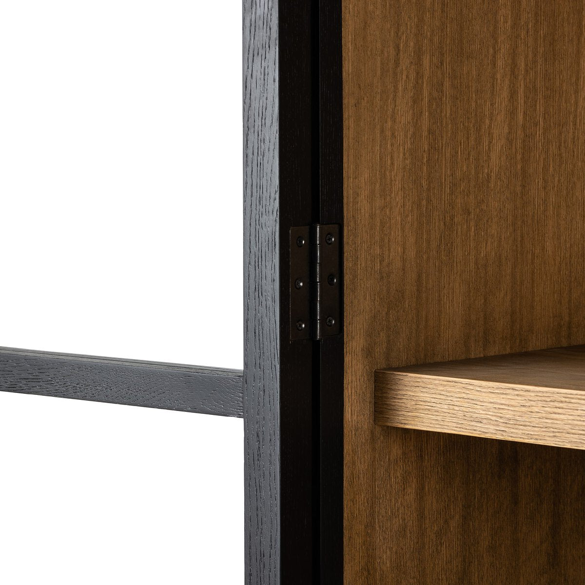Millie Panel and Glass Door Cabinet