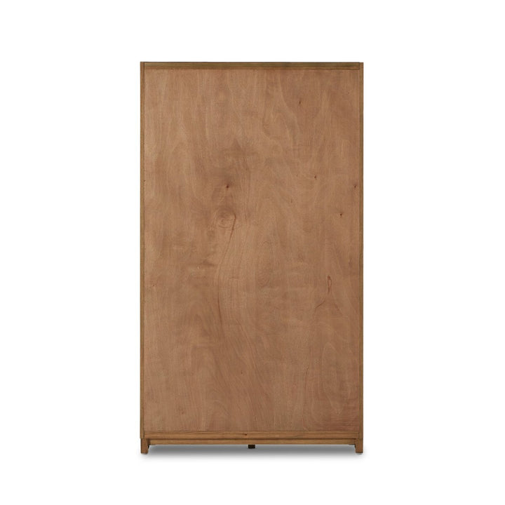 Millie Panel and Glass Door Cabinet - Drifted Oak Solid - 235949-002_6